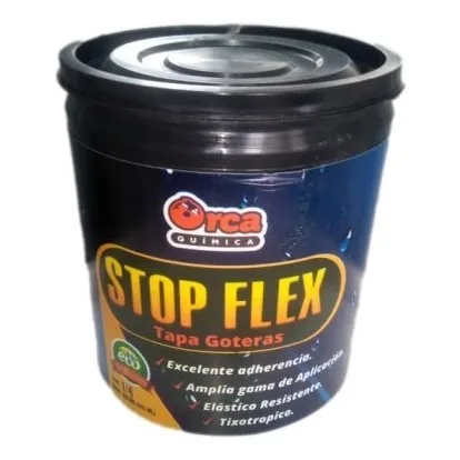 Tapa Goteras Elastomerico Stop Flex Orca 1/4 Galon