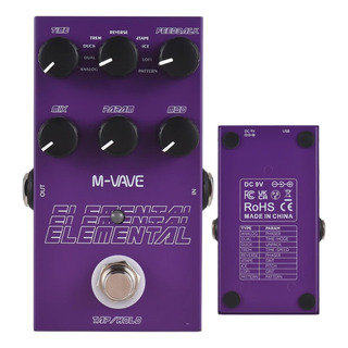 M-vave Elementar Pedal De Efeito Atraso Digital 9 Tipos M-vave Elementar Pedal De Efeito Atraso Digital 9 Tipos