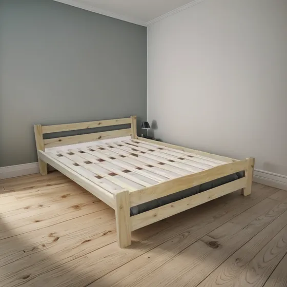 Cama 2 Plazas Pino Standard