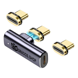 Adaptador Usb C Magnetico 40 Gbps Carga Pd100w Video 8k@60hz Adaptador Usb C Magnetico 40 Gbps Carga Pd100w Video 8k@60hz