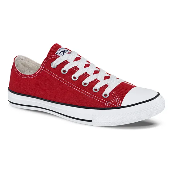 Tenis Discovery Bajo Rojo Unisex Croydon