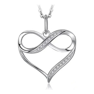 Collar Colgante De Corazón Infinito Con Circón Collar Colgante De Corazón Infinito Con Circón