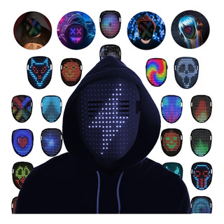 Led Mask With Gesture Sensing Transforming,light Up Led Mask With Gesture Sensing Transforming,light Up