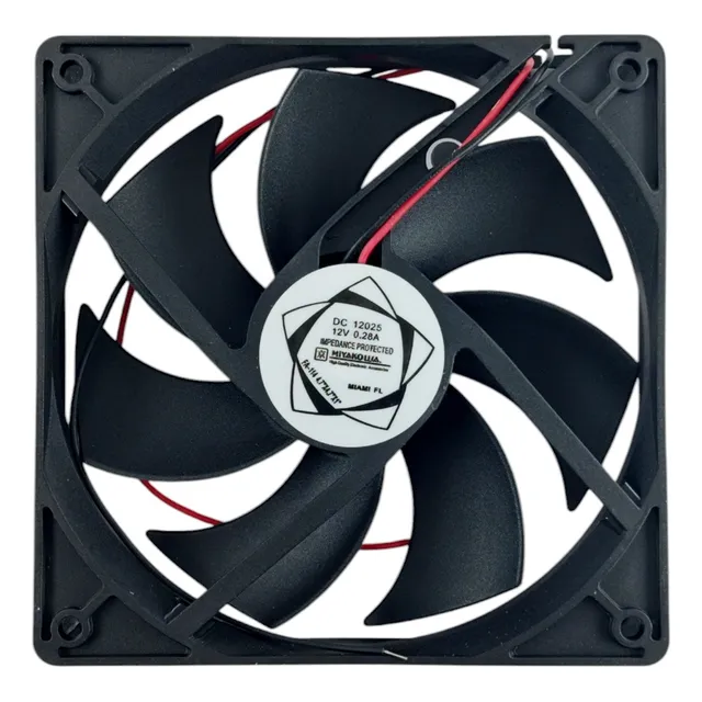 Turbina Fan Cooler 12v - 12 X 12 X 2.4 Cm Plastica Miyako