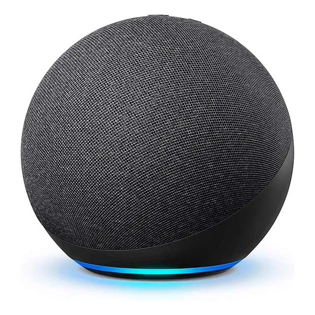 Amazon echo Echo 4th Gen con asistente virtual Alexa negro 110/220V