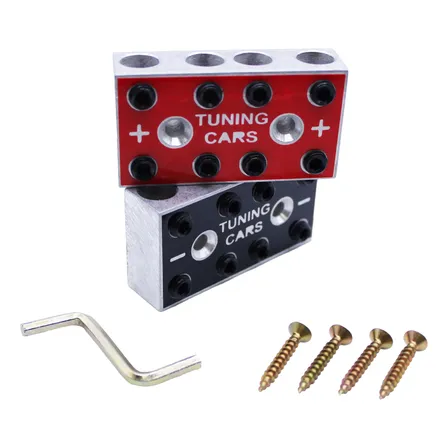 Par Barramento Bloco Distribuidor De Energia 4x4 8 Vias Som