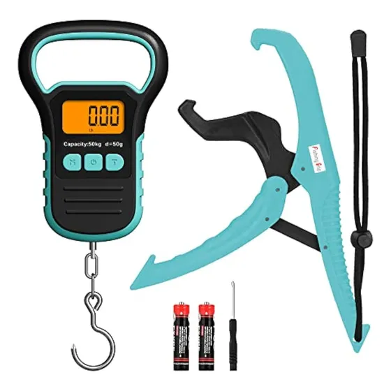 Uniweigh Báscula Digital De Pesca Con Pinza Para