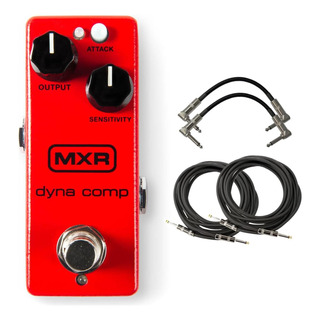 Mxr M291 Dyna Comp Mini Compressor Pedal Bundle Con 4 Cables Mxr M291 Dyna Comp Mini Compressor Pedal Bundle Con 4 Cables