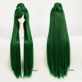 Peluca Larga Para Cosplay De Sailor Pluto Meiou Setsuna, Ver Peluca Larga Para Cosplay De Sailor Pluto Meiou Setsuna, Ver