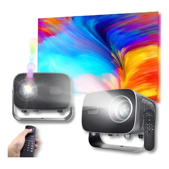 Projetor Portátil A10 Plus Full Hd 4k T15 Pro Brilho 10000lm