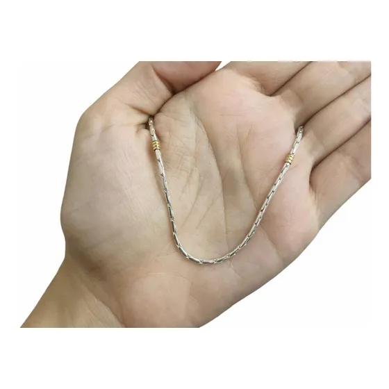Cadena Maciza Plata 925 Oro Regalo