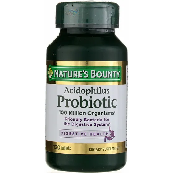 Suplemento Nature's Bounty Probiotic Acidophilus 120 Comprim