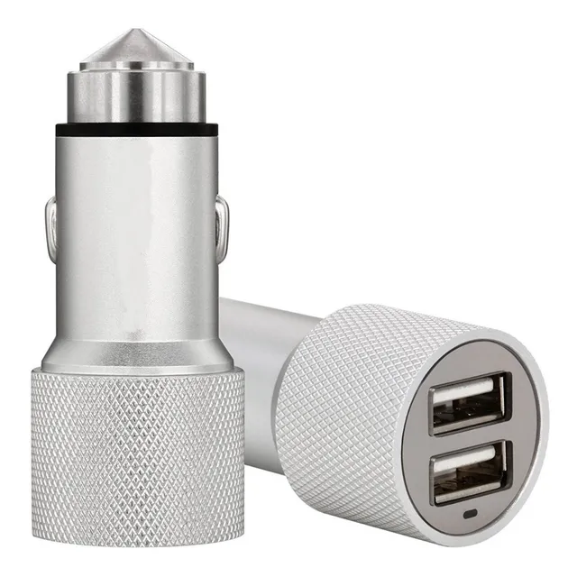 Cargador Auto 2 Usb Carga Rap. Metal /  Lejos El Mejor !!