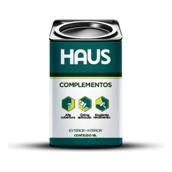 Selador Acrílico Base Água Para Paredes 18 Litros Haus Acabamento Fosco Cor Branco