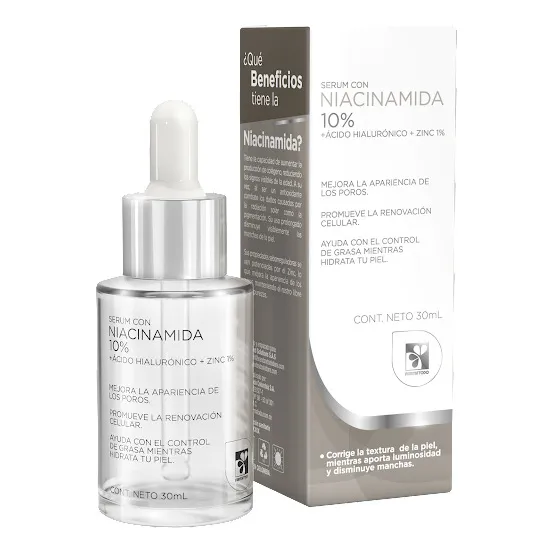Sérum Farmatodo Niacinamida 10% Hialurónico Zinc X 30ml 