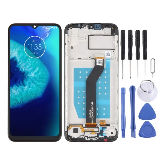 Tela Sjp-lcd Com Moldura Para Motorola Moto G8 Power Lite