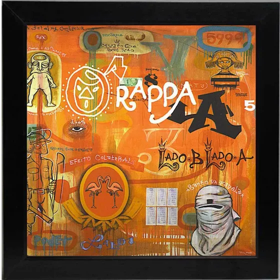 Quadro O Rappa Lp Lado B Lado A Capa Do Disco