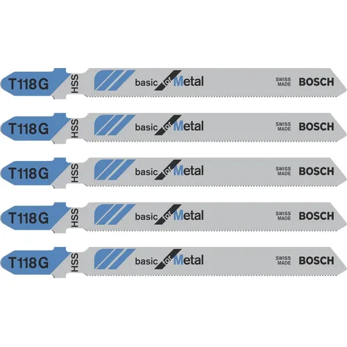 Hojas De Sierra Bosch Para Caladora - Set Recto - Metal