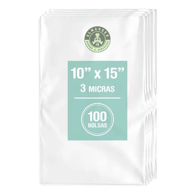 Bolsa De Plástico Sellable 10x15 PuLG - 3 Micras (x 100 Und)