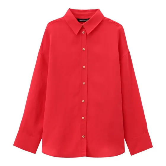 Camisa Holgada Para Mujer New Style 2024 Zra Stock European 