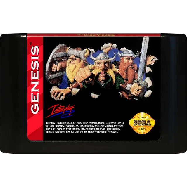 Cartucho Juego The Lost Vikings Sega Genesis 16 Bits