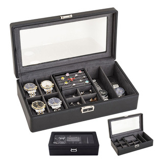 Caja Para Guardar Joyas Caja Para Relojes Caja Para Gafas Color Negro Caja Para Guardar Joyas Caja Para Relojes Caja Para Gafas Color Negro