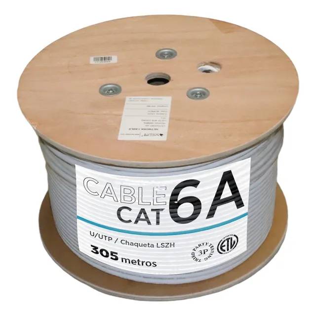 Cable de red par trenzado ftpVcp LCV6ALSZHUF-BL 305m color blanco