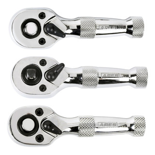 Kit Mini Matraca Para Dados De 1/4 3/8 Cabeza Doble 3 Piezas Kit Mini Matraca Para Dados De 1/4 3/8 Cabeza Doble 3 Piezas