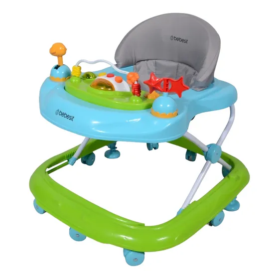 Andador Speedy Bebesit 8 Ruedas Plegable Color Verde