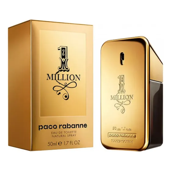 1 Million Rabanne Eau De Toilette, 50 ml, perfume para hombre