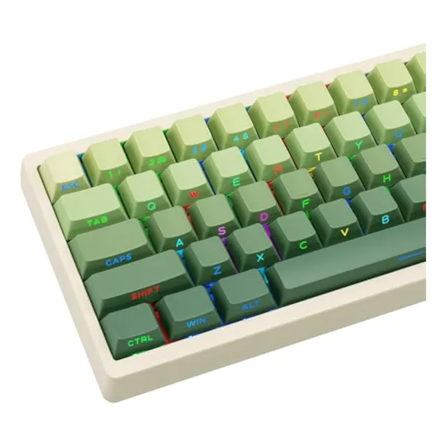 Teclas Verdes Degradadas De 136 Teclas, Teclas Pbt