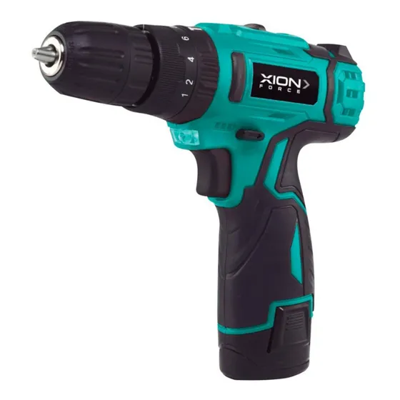Taladro Inalambrico Xion Con Percutor 12v 13 Accesorios Dimm