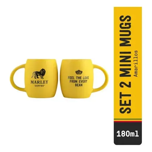 Set 2 Marley Mugs Amarillo 180ml Amarillo