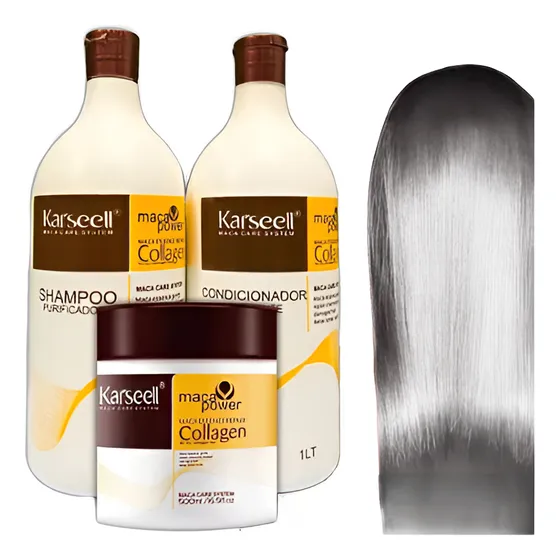 Kit Máscara Karseell + 1 Shampoo + 1 Condicionador Karseell