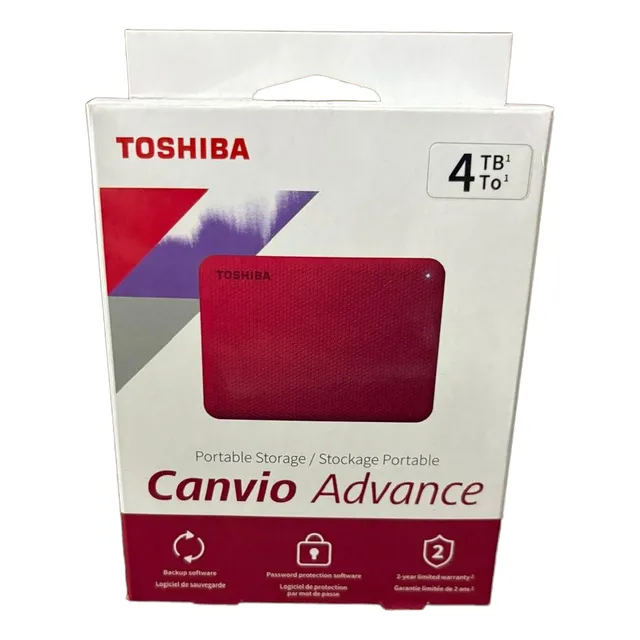 Disco Duro Externo Toshiba Canvio Advance Hdtca40x 4tb Rojo