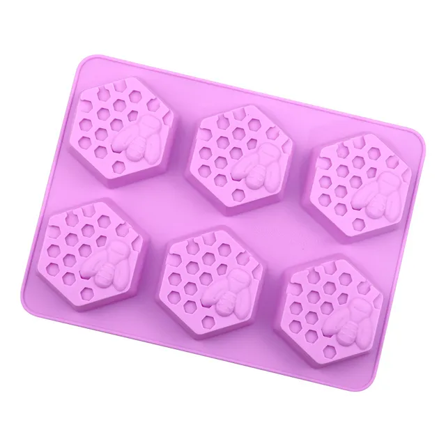 Molde De Silicón Panal De Abejas Para Jabón Velas Reposteria