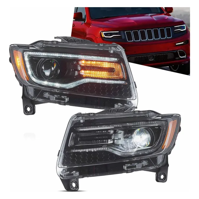 Set Faros Proyector Led Jeep Gran Cherokee 2011-13 Vland