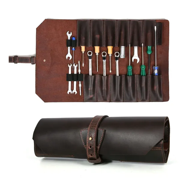 Llave Cuero Para Herramienta Portatil Bolsa Mano Taller