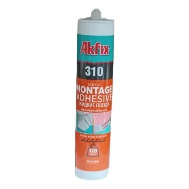 Akfix Montaje Sellador 310ml - Pack 4 Unidad