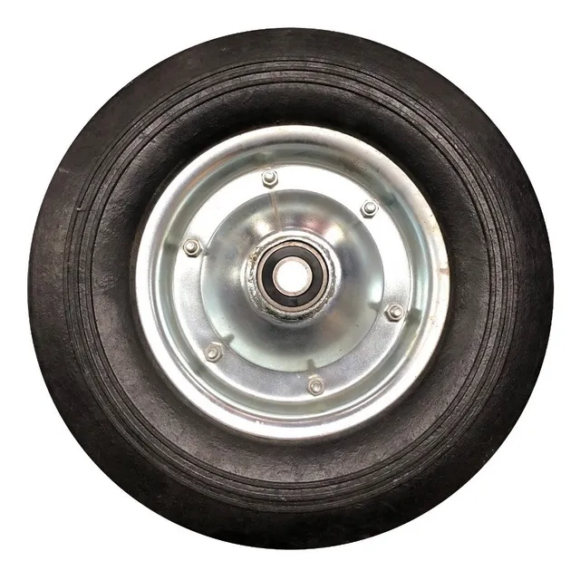 Rueda Maciza 400-8 Con Ruleman Carros No Se Pincha 350kg