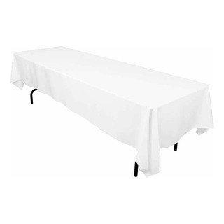 Mantel Rectangular Para Tablon Tafetan Blanco Set 2 Piezas Mantel Rectangular Para Tablon Tafetan Blanco Set 2 Piezas