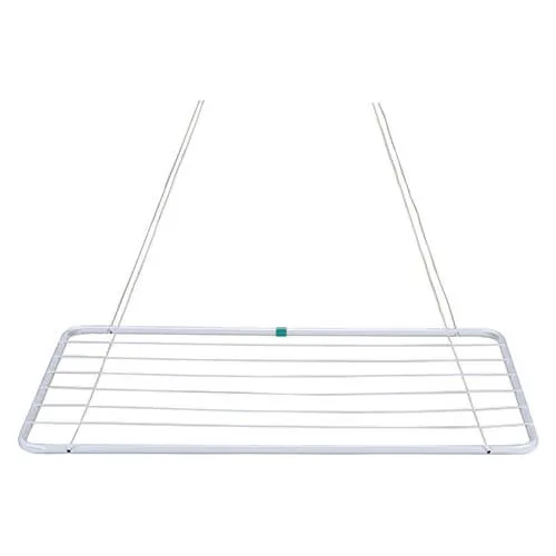 Ropa Tendedor De Colgante Techo 9kg Blanco Tendedero Acero