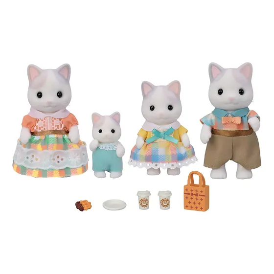 Calico Critters Latte Cat Family Sylvanian