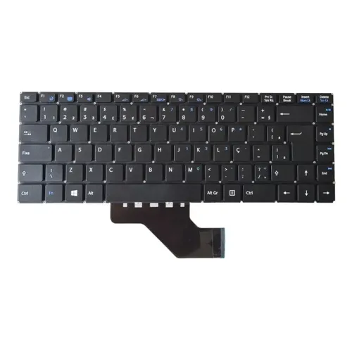 Teclado Para Samsung Book Np550xda-kh2br Ba68-13085a S/ Abas Cor