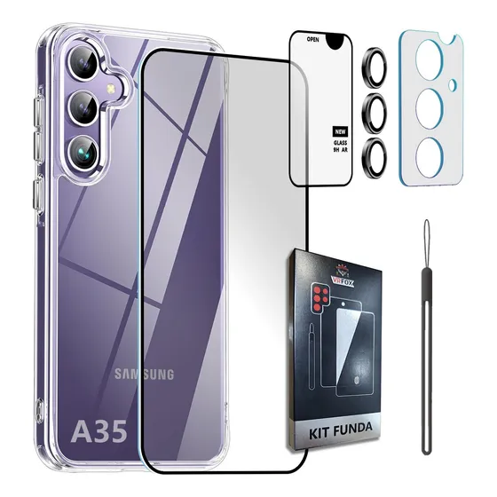 Kit Funda Transparente Para Serie Samsung Galaxy A +micas Hd