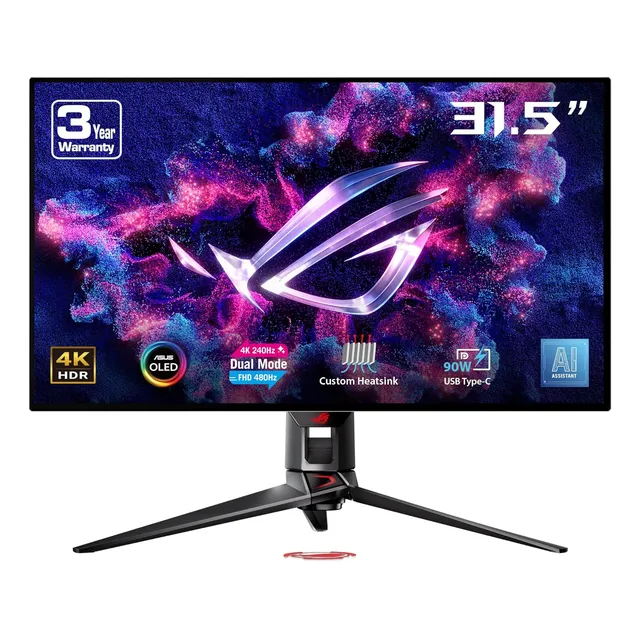 Monitor Asus Rog 32 , 4k, 240 Hz, Fhd 480hz, Usb-c 90 W