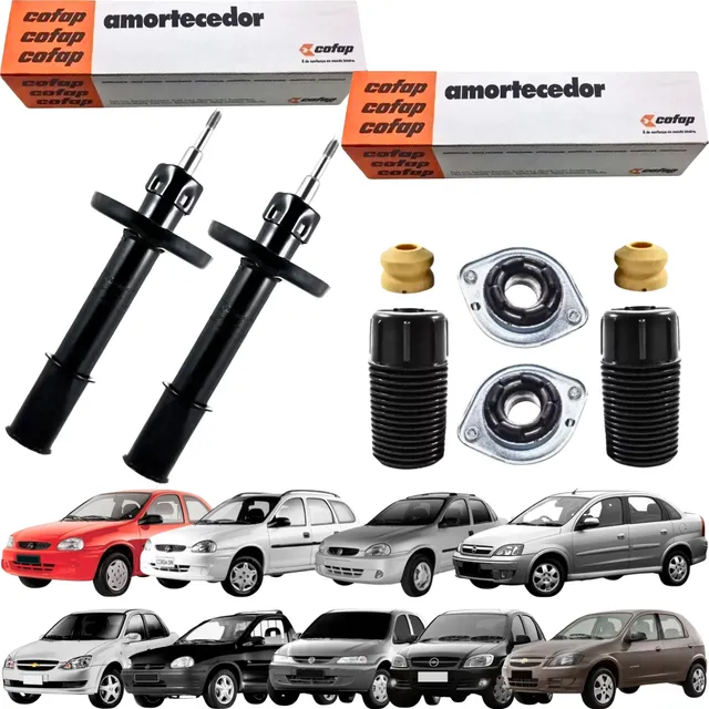 Kit Amortecedor Dianteiro Completo Cofap Corsa Celta Prisma 