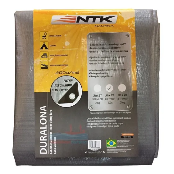 Lona Reforçada Duralona Nautika 3x3 Gramatura 200