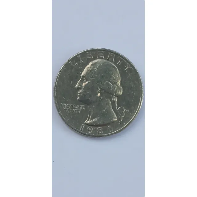 Moneda Ee.uu. Washington Quarter 1986 Cobre 1/4 Dólar