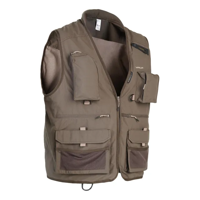 Chaleco De Pesca Caqui 500 Caperlan